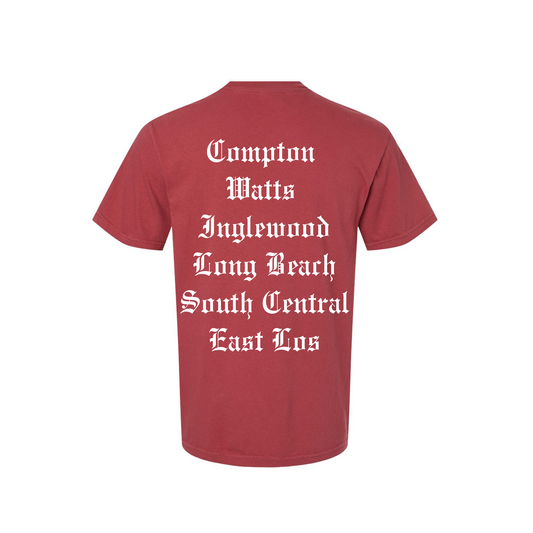 The Land Los Angeles OG Tour Tee in Chili