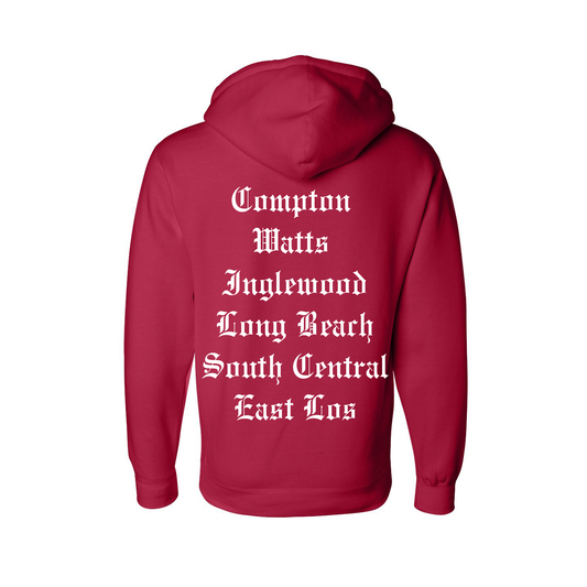 The Land Los Angeles OG Tour Hoody in Red